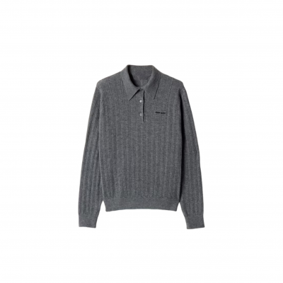 MIU MIU CASHMERE POLO SWEATER MMLB51